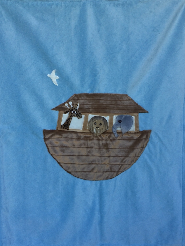 Noah's Ark Applique Blanket picture