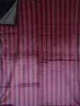 Wine Stripe Print Blanket