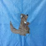 Kangaroo Applique Blanket