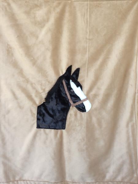 Horsehead Applique Blanket picture