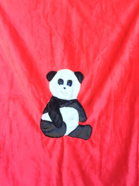 Panda Applique Blanket picture
