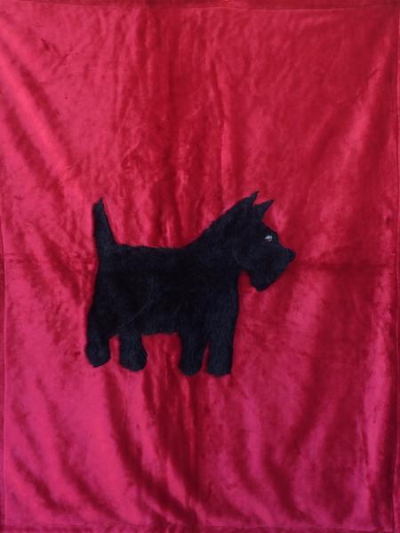 Scottie Applique Blanket picture