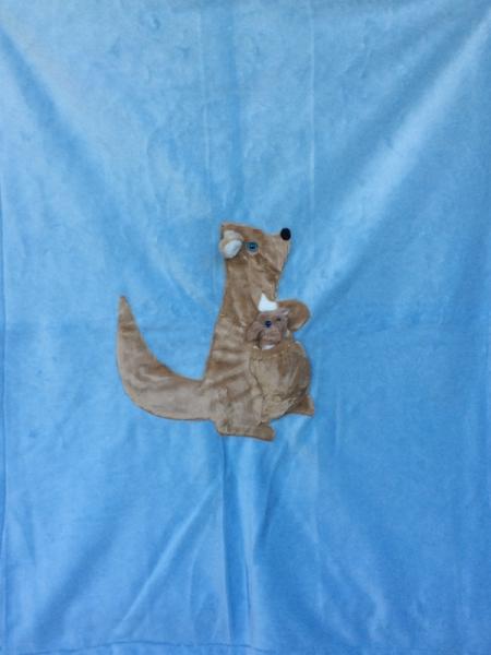 Kangaroo Applique Blanket picture