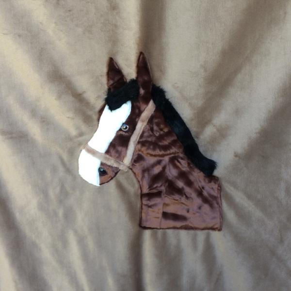 Horsehead Applique Blanket picture