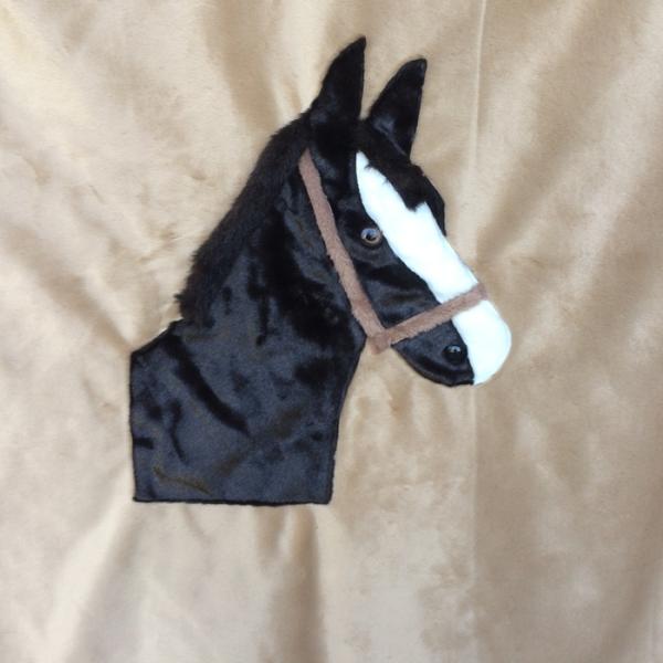 Horsehead Applique Blanket picture