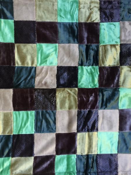 Greens Patchwork Blanket picture