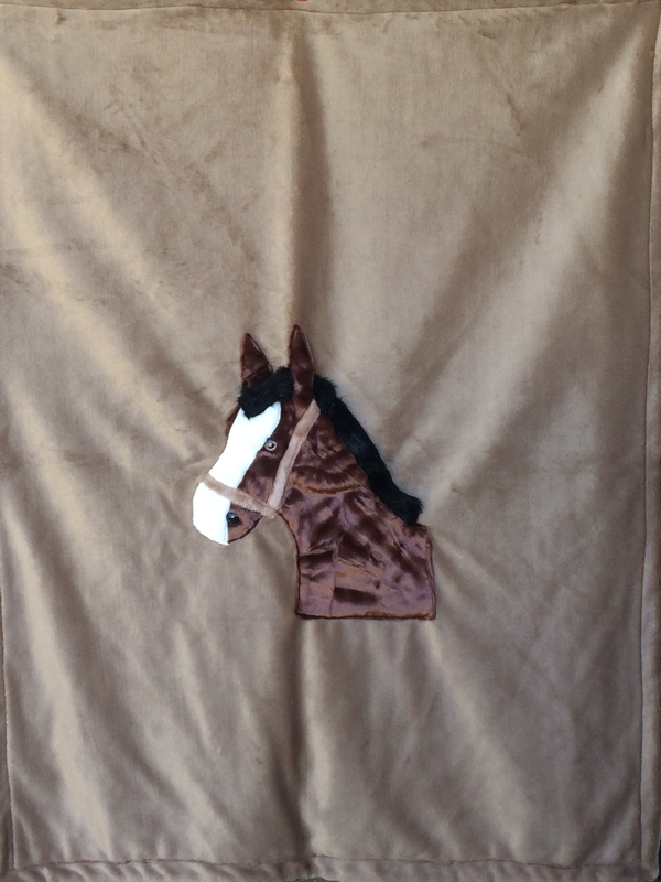 Horsehead Applique Blanket picture