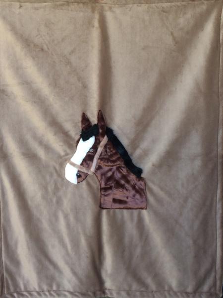 Horsehead Applique Blanket picture