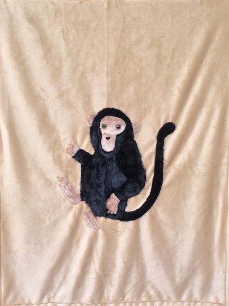 Monkey Applique Blanket picture