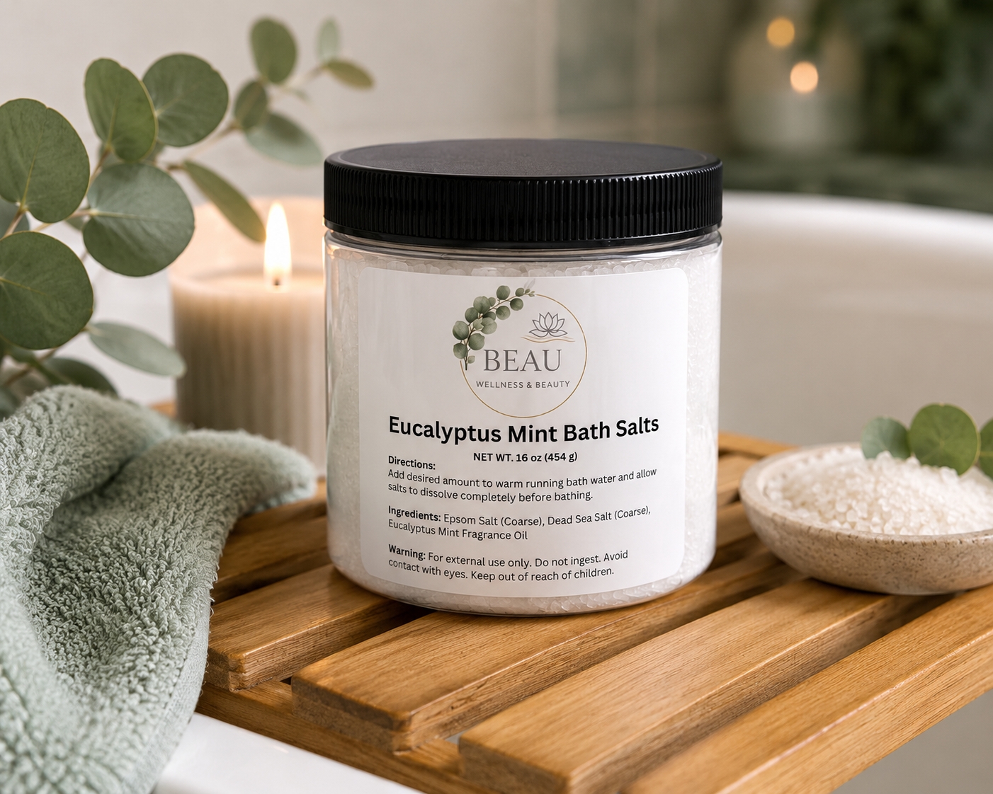 Mineral Bath Salts | Lavender or Eucalyptus Mint picture