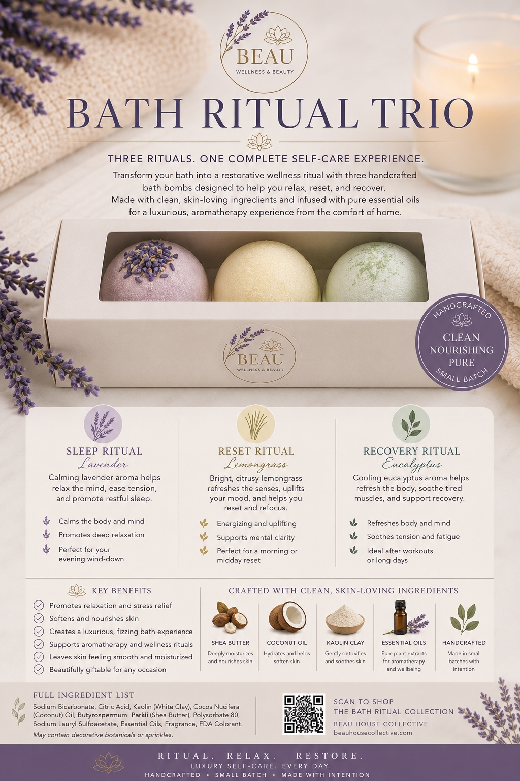 Vegan Bath Bomb Trio picture