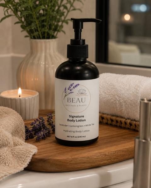 Plant-Based Signature Hydrating Body Lotion | Lavender, Lemongrass, & White Tea