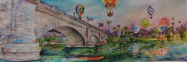 London Bridge Lake Havasu Arizona Hot Air Balloons picture