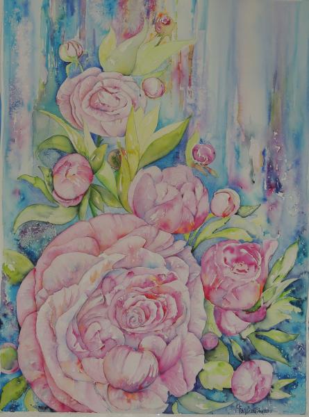 Peonies 11" x 14" Giclee Print