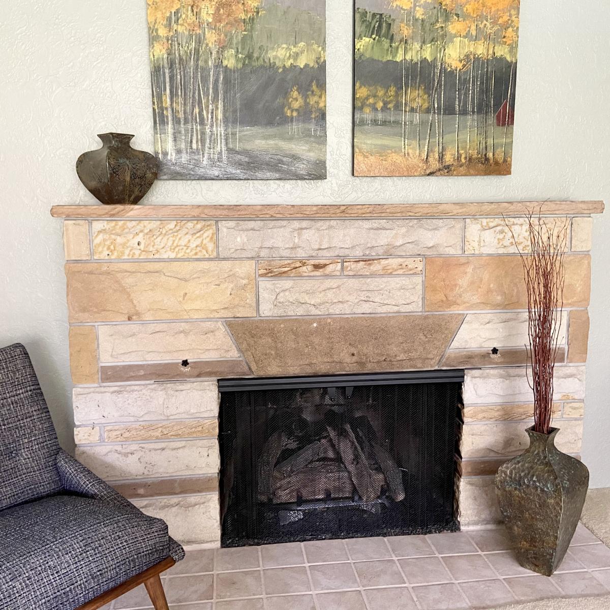 Bottle Vase - Medium, Hammered Texture picture