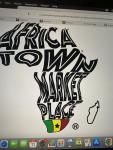 Africa town market place