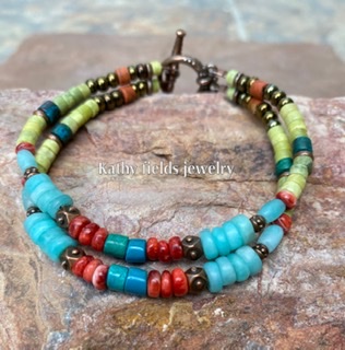 Double layered bracelet