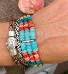 Triple layered bracelet