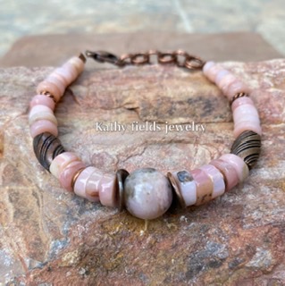 Pink opal bracelet picture