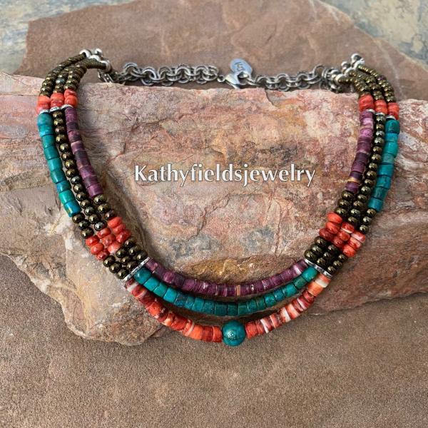 Multi stone necklace