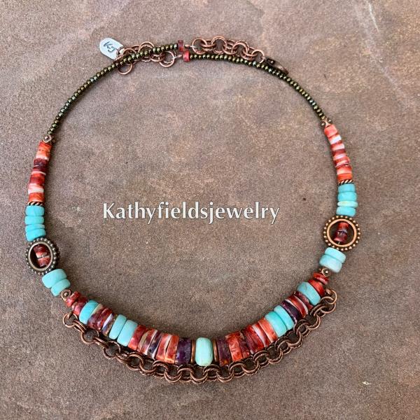 Multi stone necklace picture