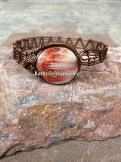 Spiny oyster copper bracelet picture