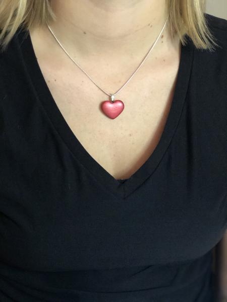 Red Shiny Heart Pendant - Small picture