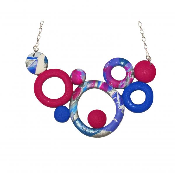 Large Bunches of O's Necklace - Blue picture