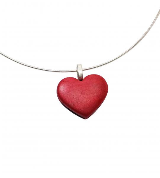 Red Shiny Heart Pendant - Small picture