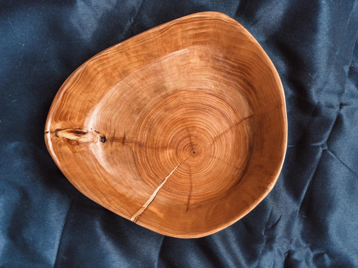 Small Round Gingko Fruit Bowl picture