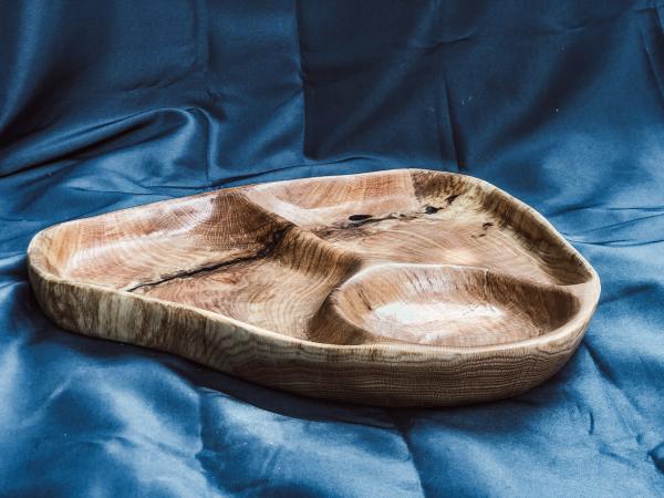 Three Sectioned Oak Platter picture