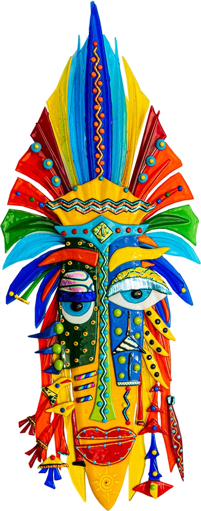 Mayan Culture Mask- Sunflower