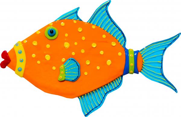 Trigger Fish - Small - Orange