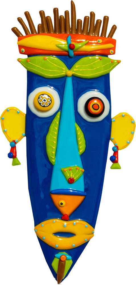 Fish Face Mask - Dark Blue
