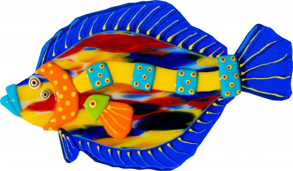 Flounder Fish - Blue - Limited Edition picture