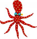 Octopus - Small - Red