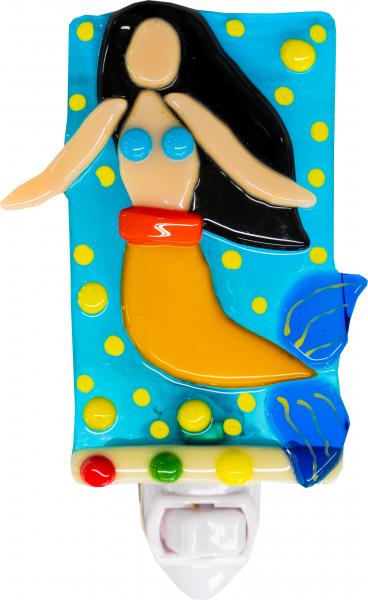 Little Mermaid Nightlight- Black Hair