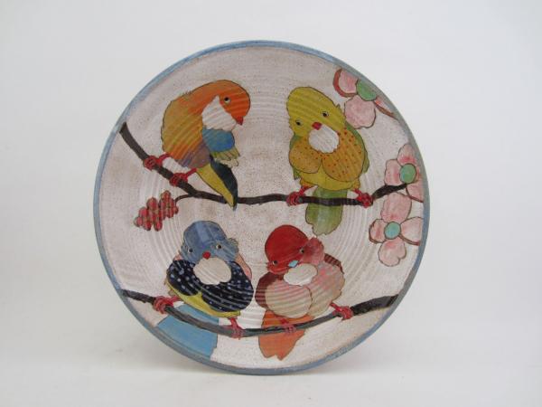 Flowers, Birds, & Berries Serving Bowl picture