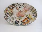 Flowers & Pigment Oval Platter