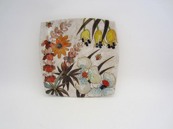 Flowers & Pigment Square Dish picture