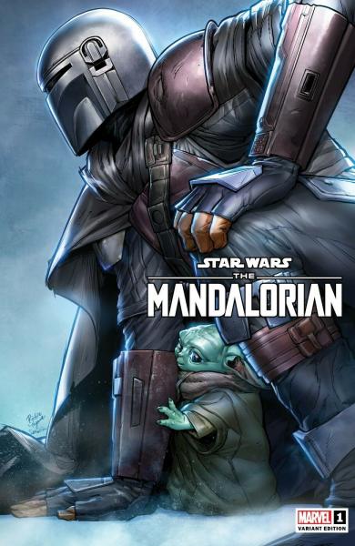 STAR WARS THE MANDALORIAN #1 Exclusive Variant Comic Book Rickie Yagawa picture