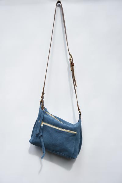 Zoey Crossbody Bag - Suede and Leather Crossbody picture