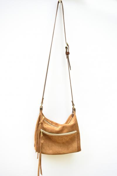 Zoey Crossbody Bag - Suede and Leather Crossbody picture