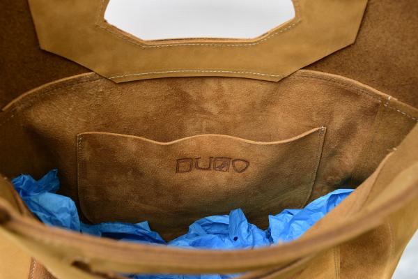 Maya Leather and Suede Tote picture