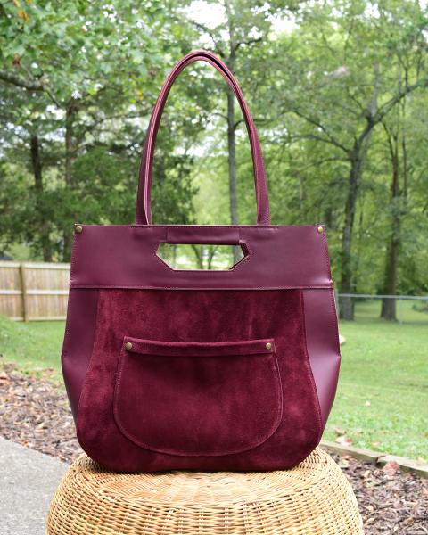 Maya Leather and Suede Tote picture