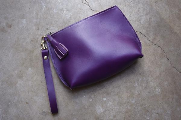 Everyday Leather Wristlet, Leather Clutch picture