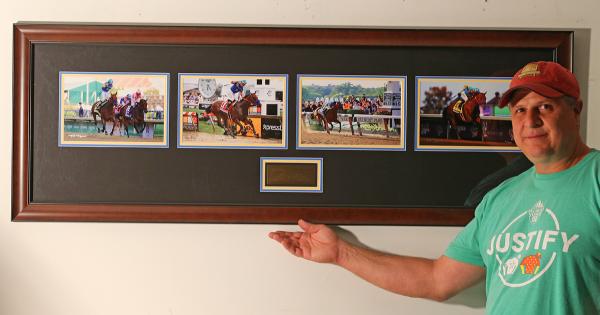 American Pharoah 2015 Grand Slam Collector's Frame picture