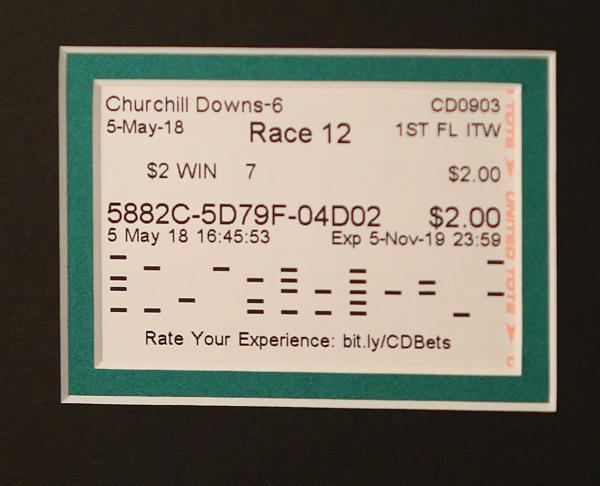 Justify 2018 Triple Crown Collector's Frame with $2 Win Tickets for All 3 Races picture