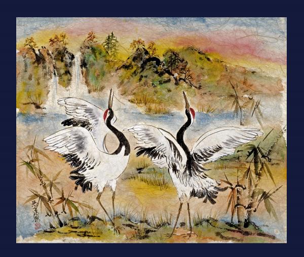 Cranes Dancing