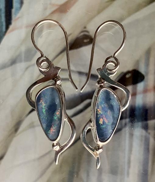 Opal earrings